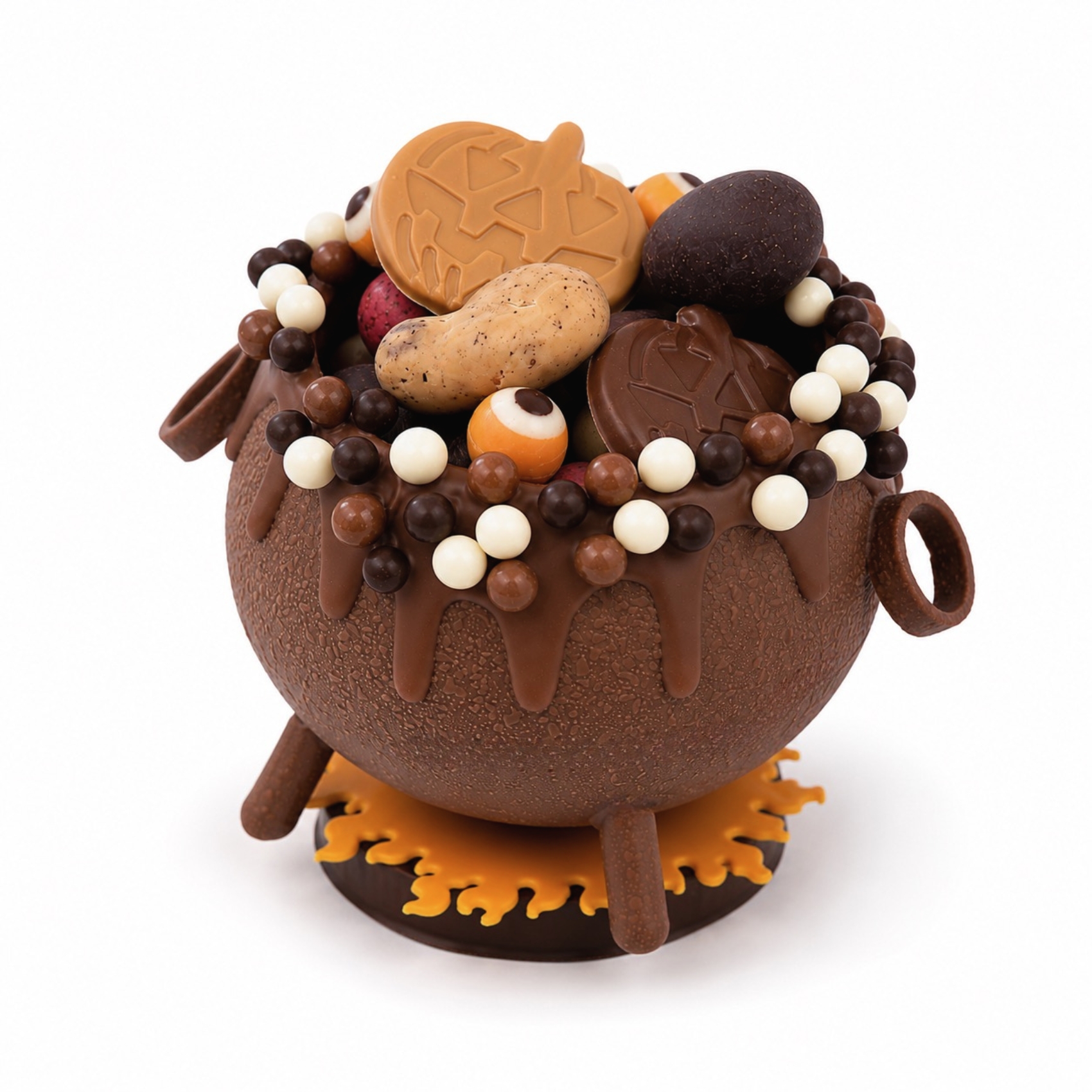Chaudron Gourmand d"Halloween en chocolat au lait