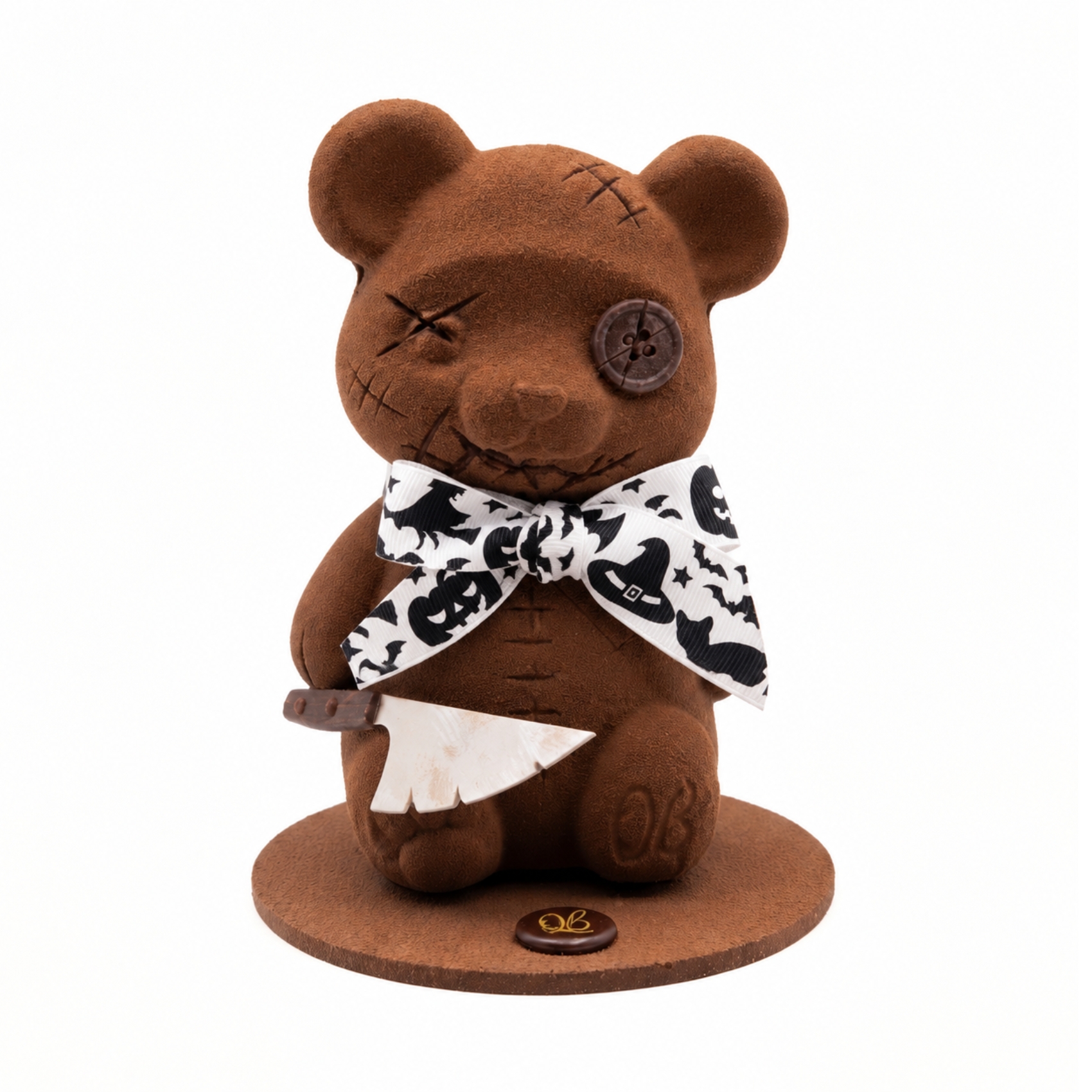 Ourson d'Halloween en chocolat noir