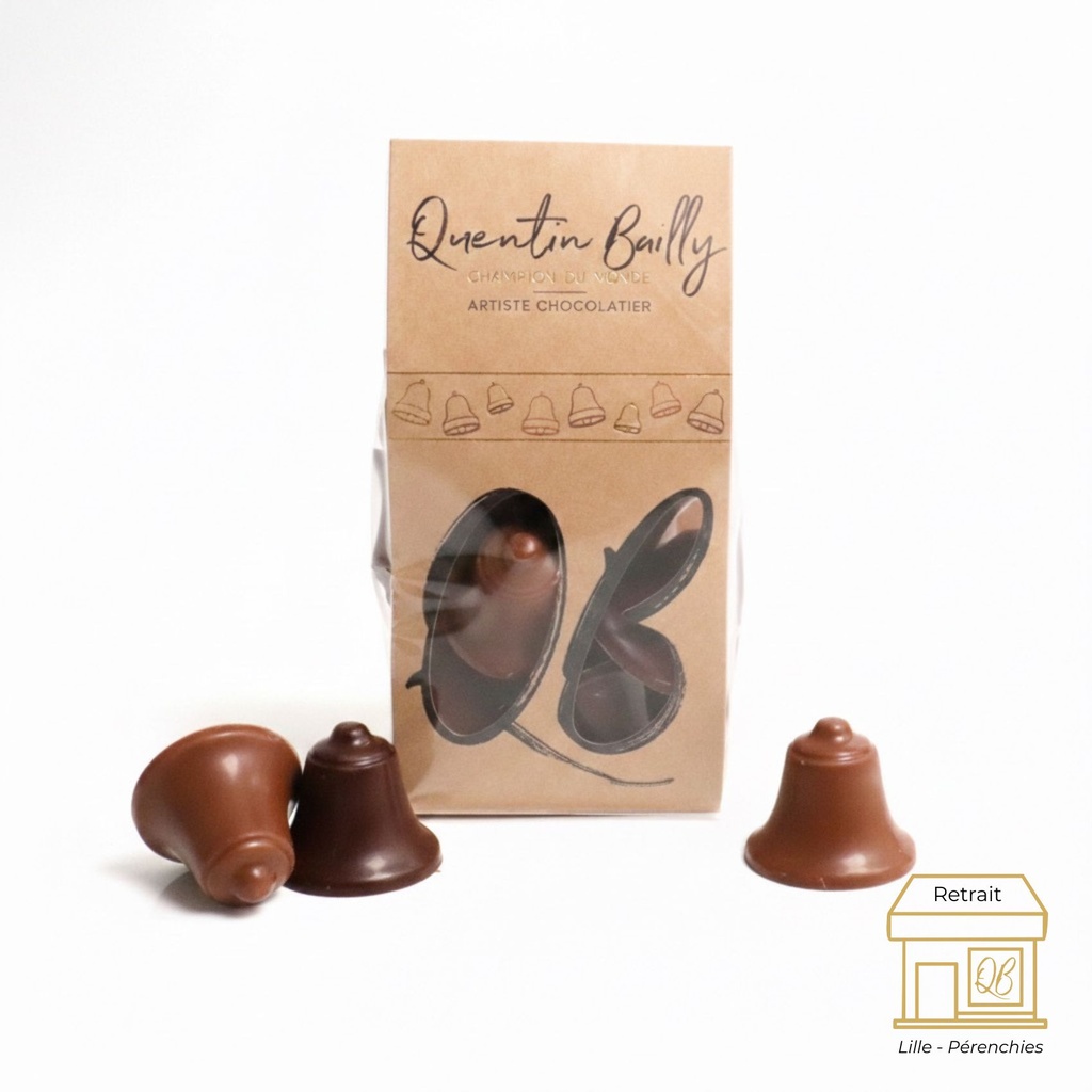 Sachet cloches gianduja mix QB