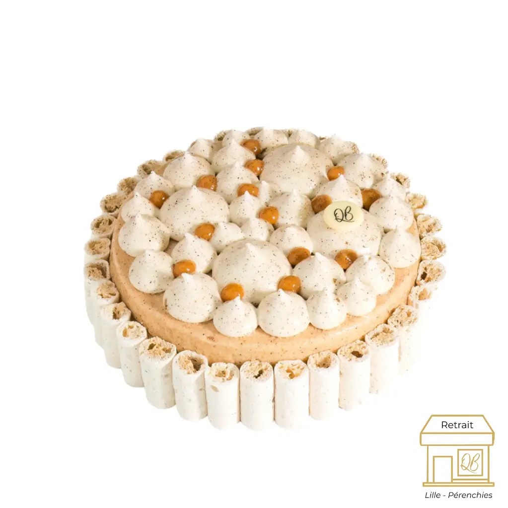 Vacherin cacahuète vanille QB
