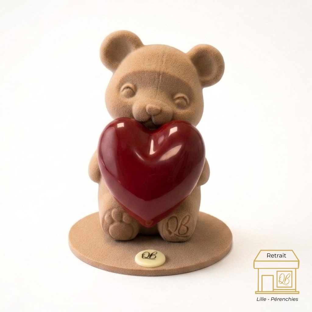 Ourson Fête des mères chocolat au lait QB