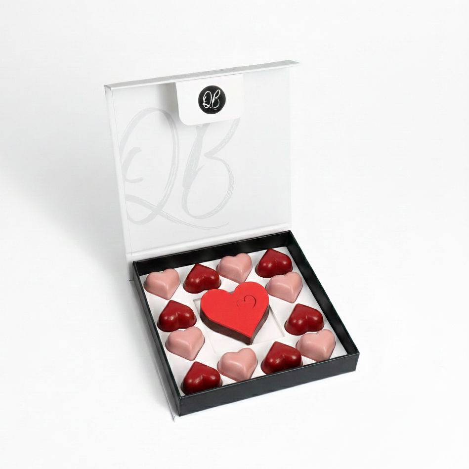 Coffret 16 coeurs St Valentin QB