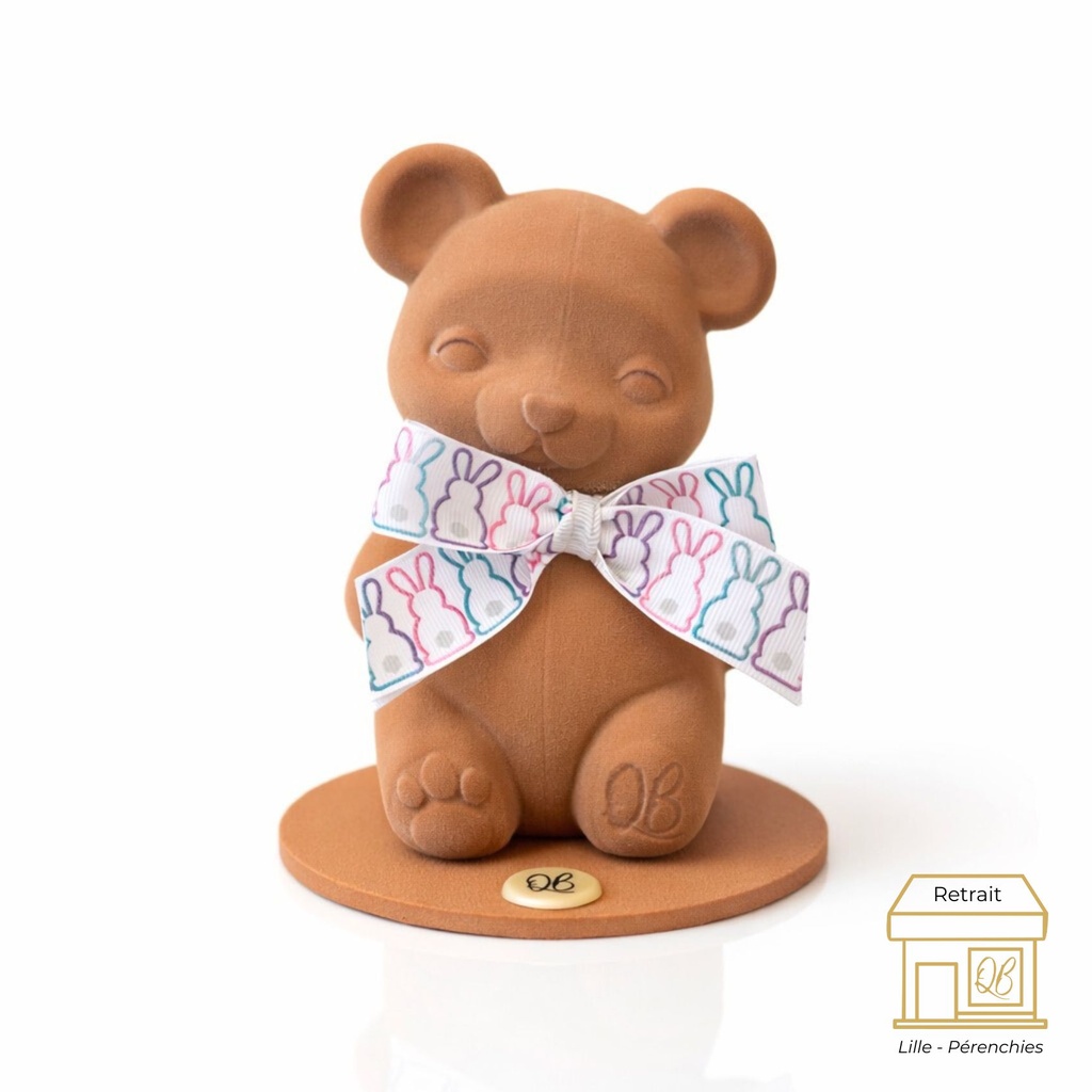 L'ourson mignon de pâques en chocolat au lait by QB
