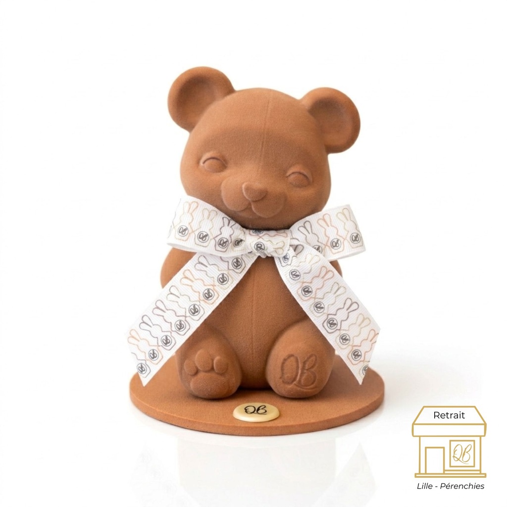 L'ourson mignon de pâques en chocolat au lait by QB