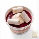 Crème glacée "comme un vacherin" vanille/framboise pot individuel QB