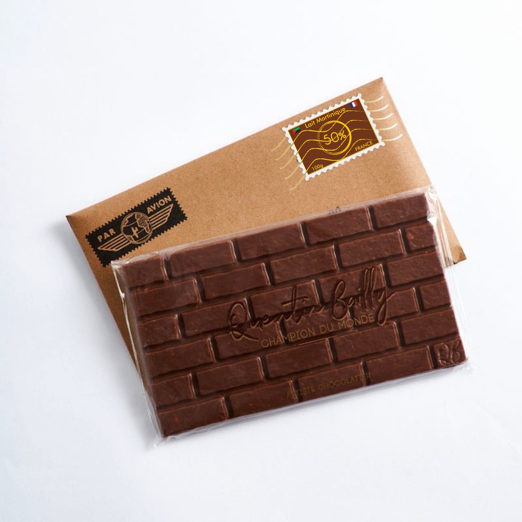 Tablette lait 50% de cacao minimum Martinique QB