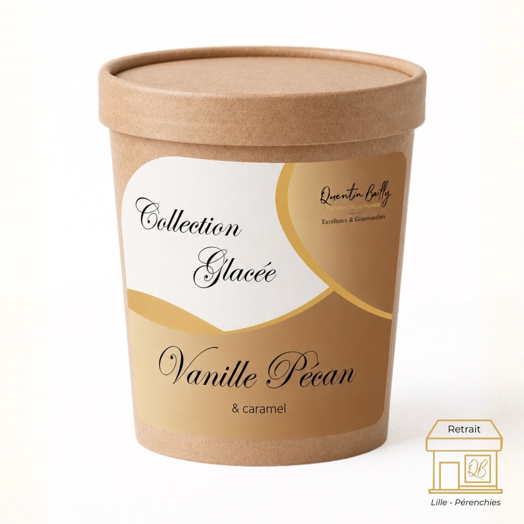 Vanille Noix de pécan - demi-litre QB  
