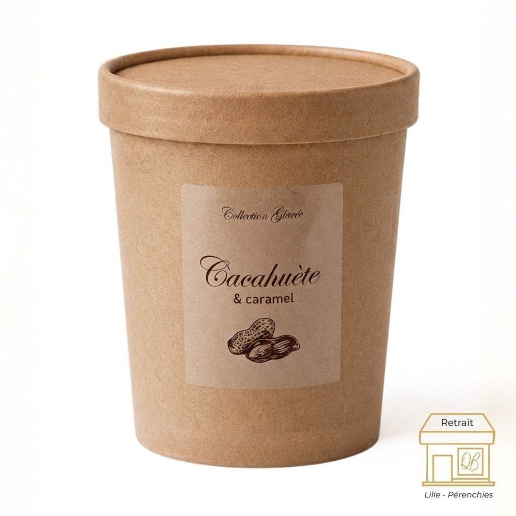 Cacahuète caramel - demi-litre QB
