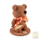 Ourson mignon d'Halloween en chocolat au lait QB