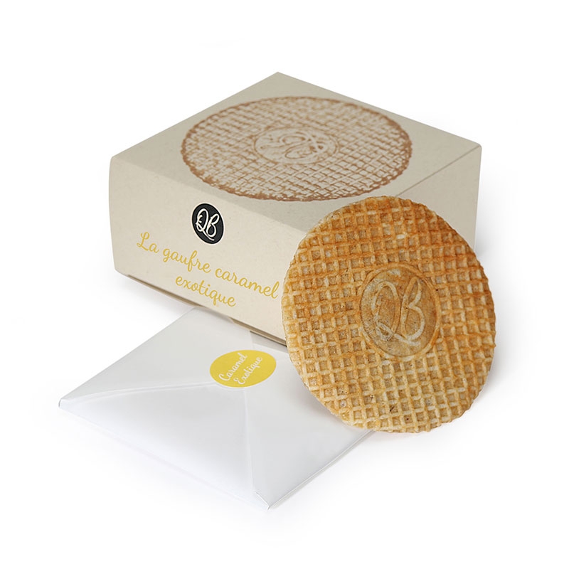 Gaufres fourrées ganache exotique QB