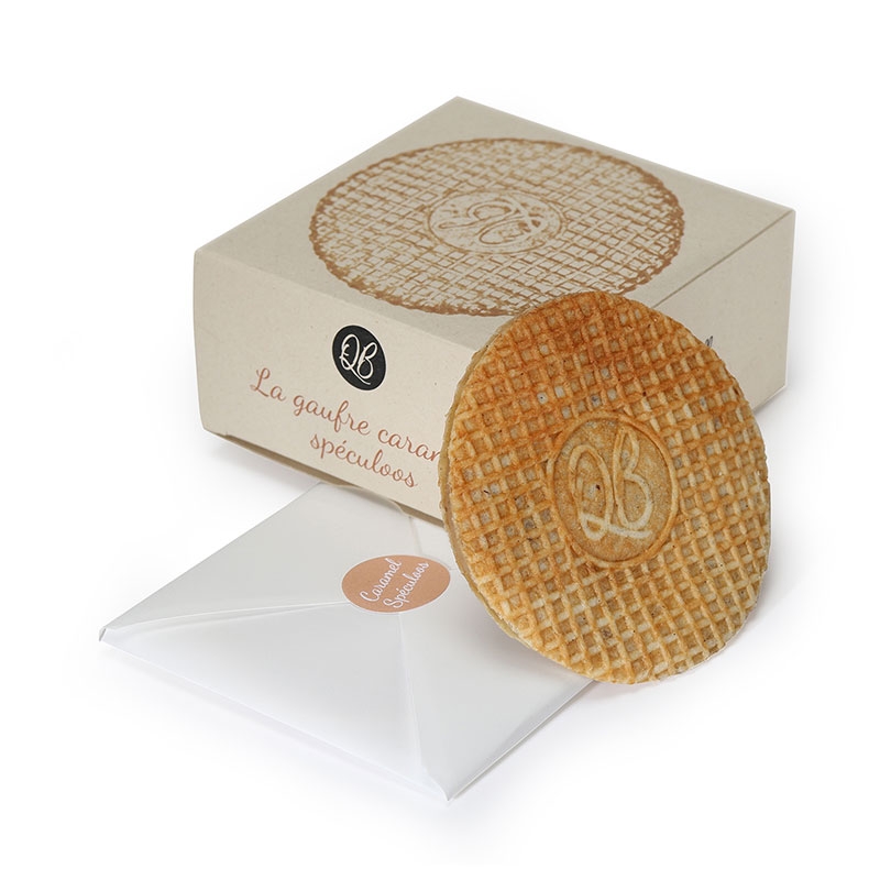 Gaufres fourrées caramel spéculoos QB