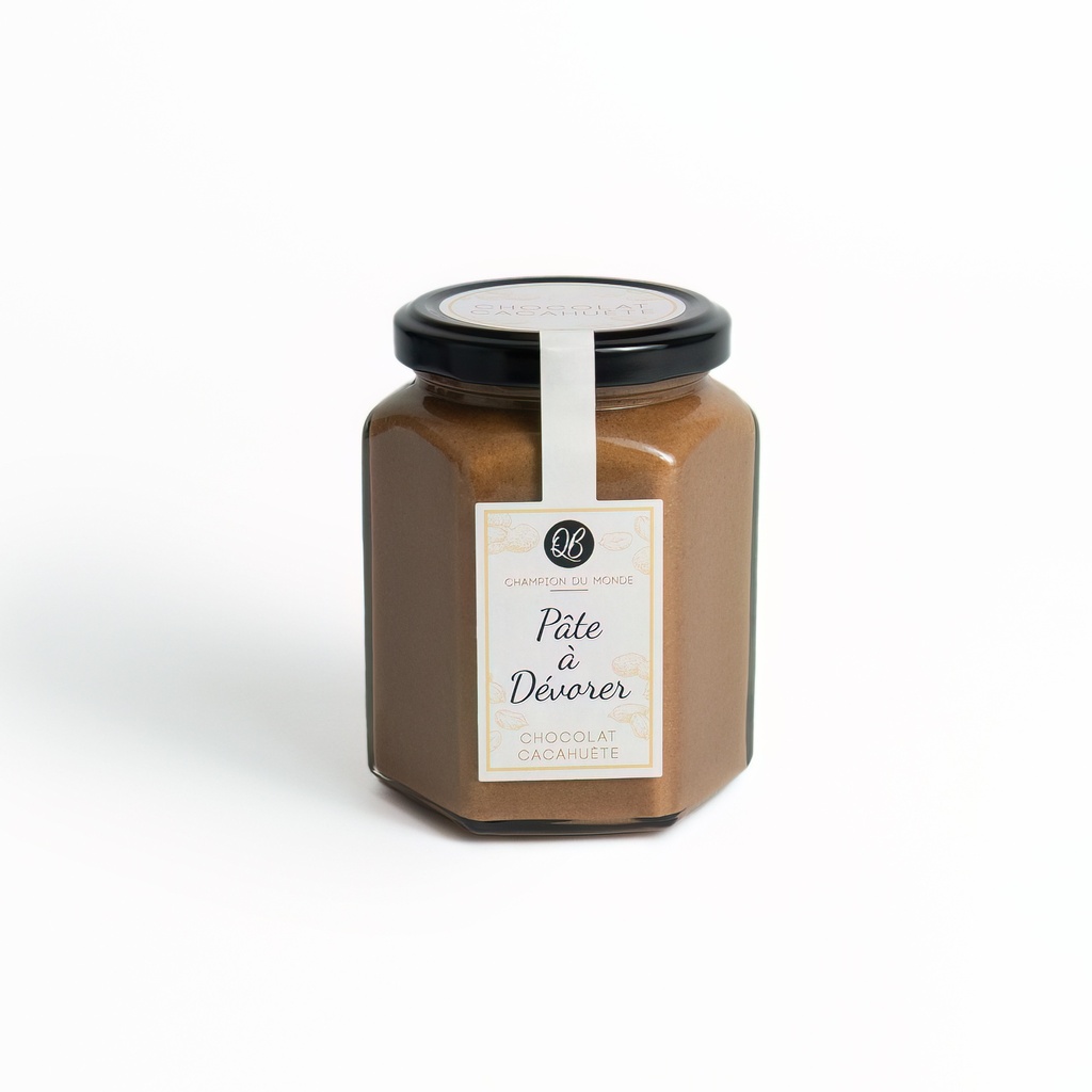 Pâte à dévorer chocolat cacahuète QB