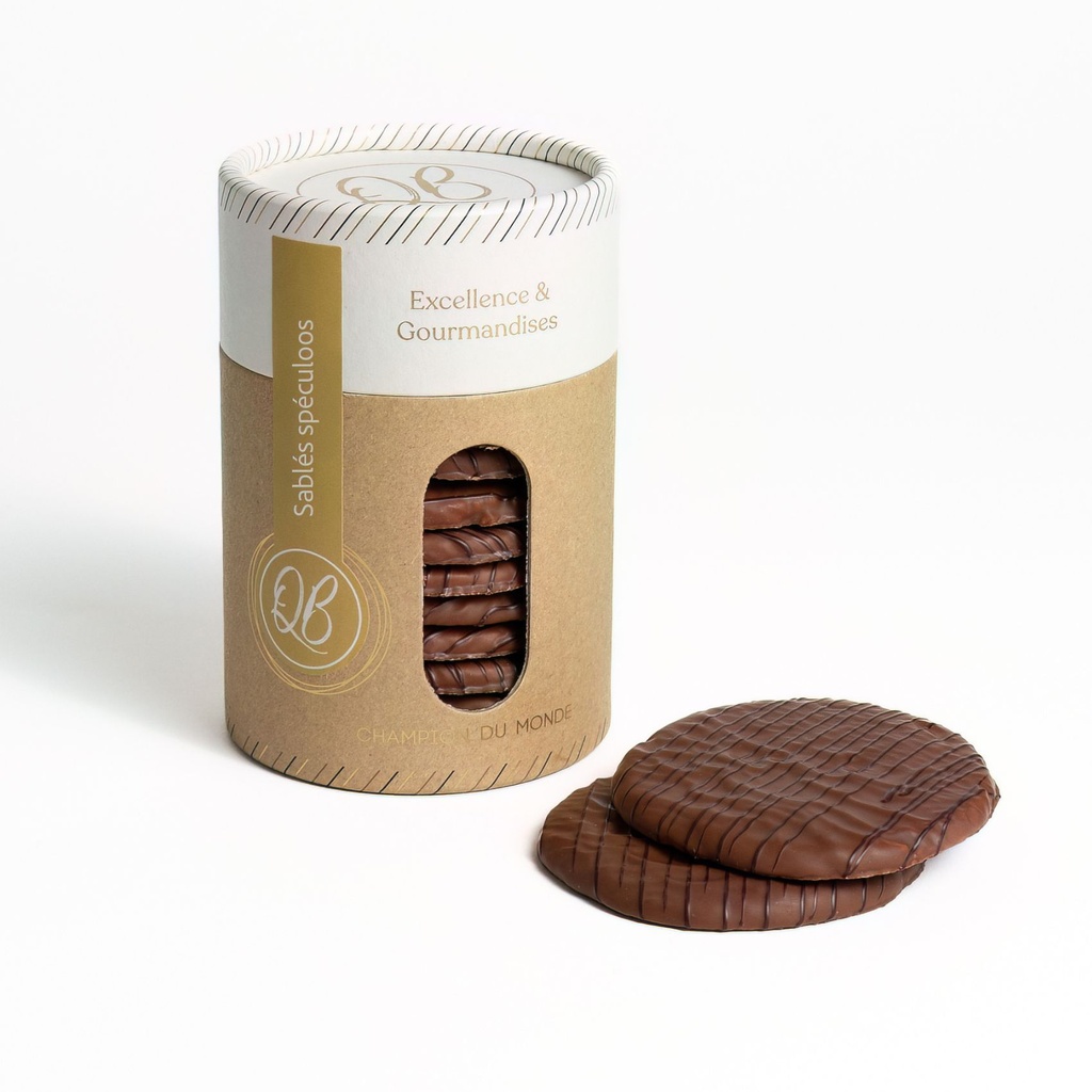 Sablés spéculoos et chocolat au lait QB