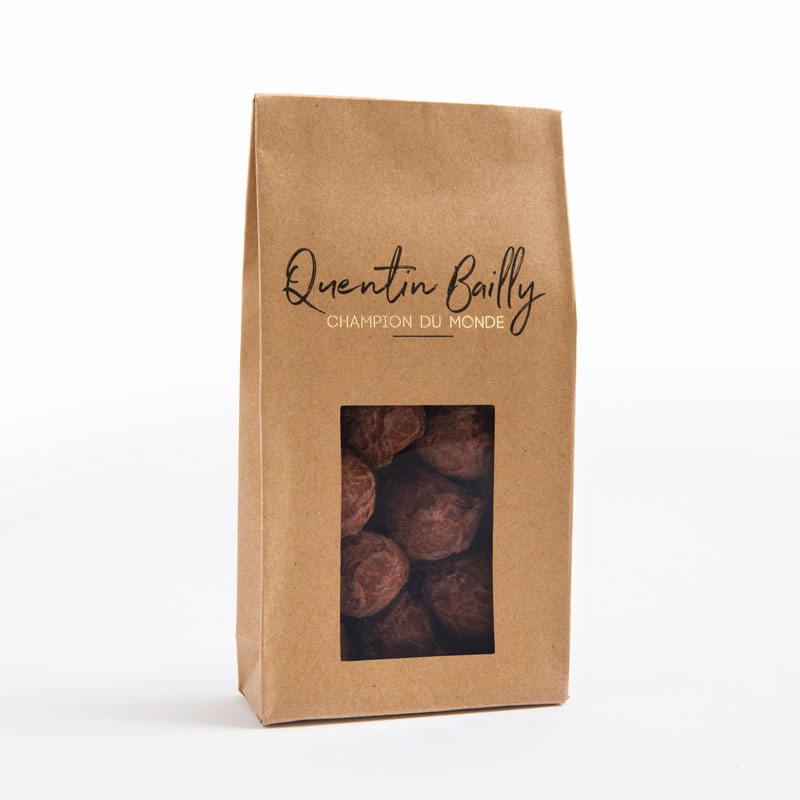 Sachet de 15 truffes chocolat noir vanille QB