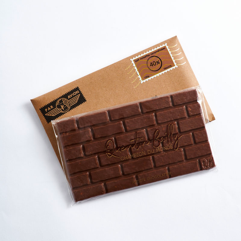 Tablette lait 40% de cacao minimum et noisettes caramélisées QB