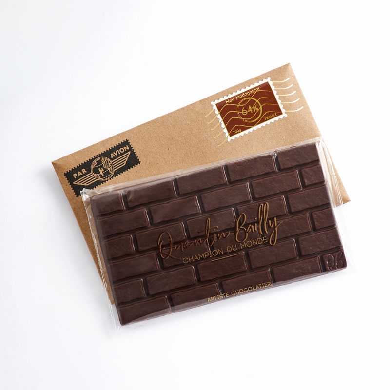 Tablette noir pur Madagascar 64% de cacao minimum QB