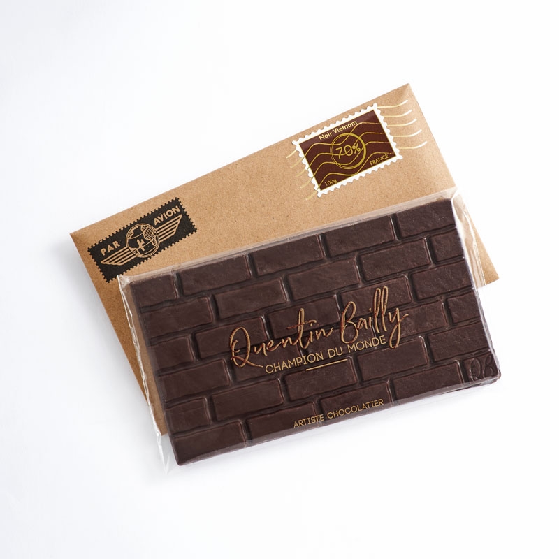 Tablette noir pur Vietnam 70% de cacao QB
