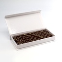 Tablette fourrée noir 66% praliné noix de coco QB