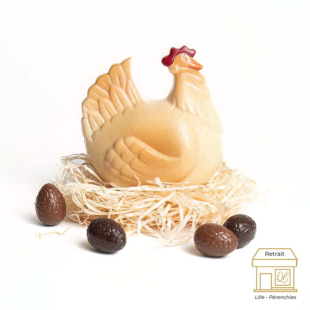 Poule classique blanc QB