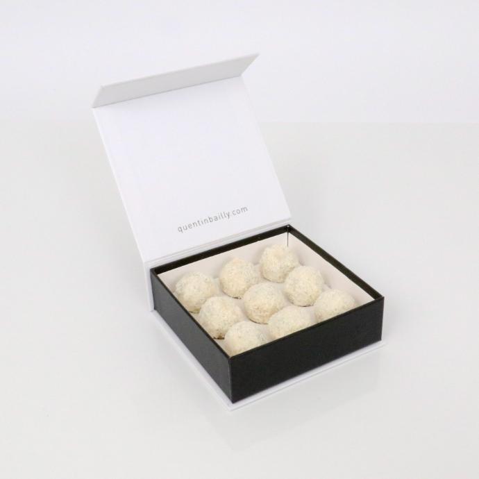 Coffret de 9 truffes exotique QB