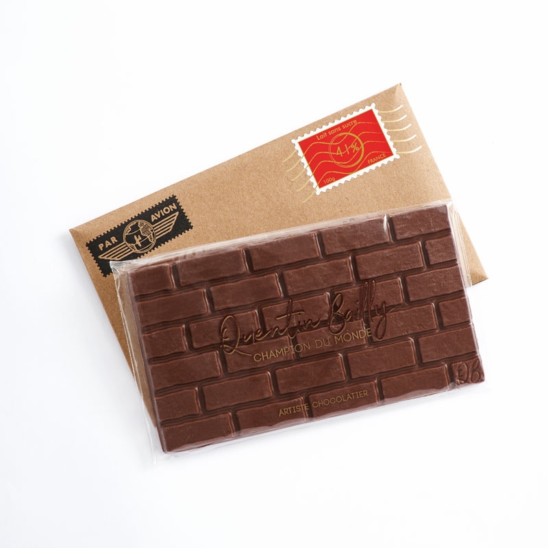 Tablette lait 41% de cacao sans sucre ajouté QB