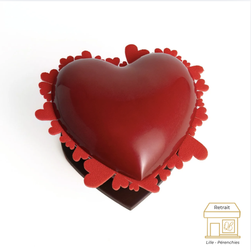 Coeurs superposés St Valentin QB