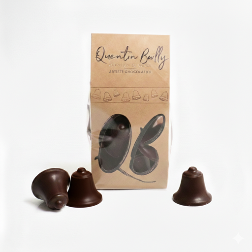 Sachet cloches gianduja noir QB