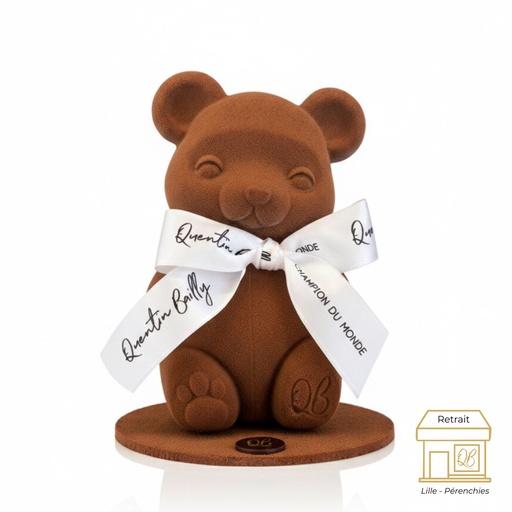 Ourson mignon chocolat noir by QB