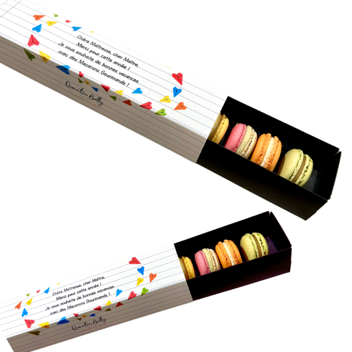 Assortiment de 8 macarons pour les maîtres et les maîtresses QB