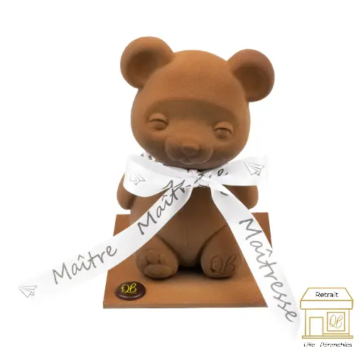 L'ourson mignon pour les maîtres et les maîtresses en chocolat noir by QB