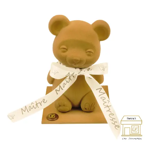 L'ourson mignon pour les maîtres et les maîtresses en chocolat au lait by QB