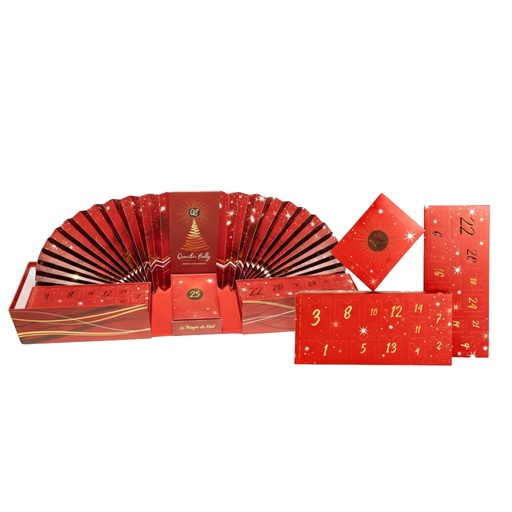 Calendrier de l'avent 2025 l'éventail et magie de Noel QB