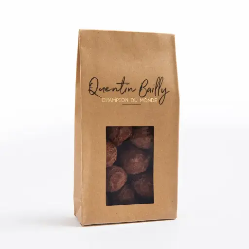 Sachet de 15 truffes Chocolat au lait Noisette croustillante QB