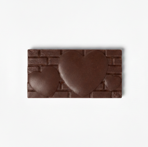 Tablette cœur noir croustillante QB 