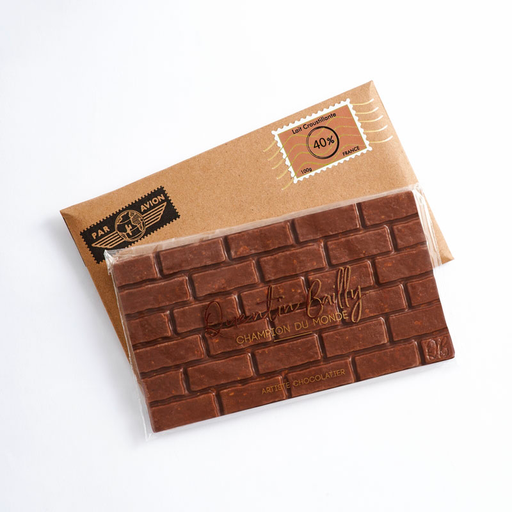 Tablette lait 40% de cacao minimum, crêpes dentelles et riz soufflé Japonais QB