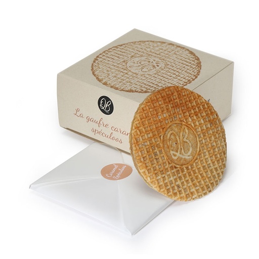 Gaufres fourrées caramel spéculoos QB
