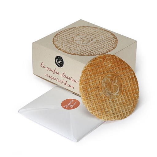 Gaufres fourrées rhum/vergeoise QB