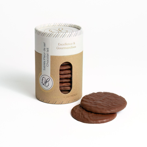 Sablés fleur de sel et chocolat au lait QB