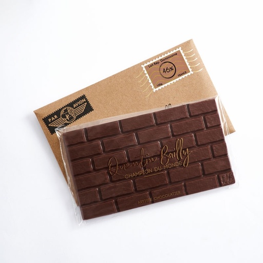 Tablette lait pur République Dominicaine 46% de cacao QB