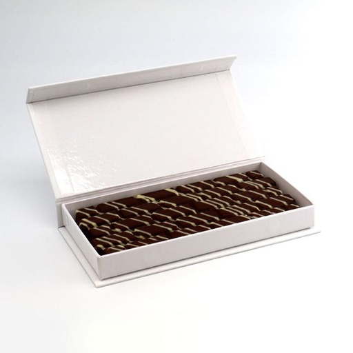 Tablette fourrée noir 66% praliné noix de coco QB