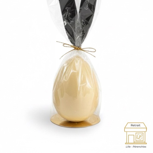 Œuf brillant classique blanc vanillé QB