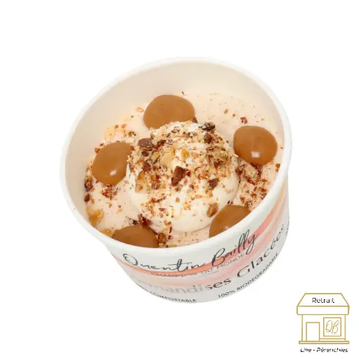 Crème glacée noisette pot individuel QB