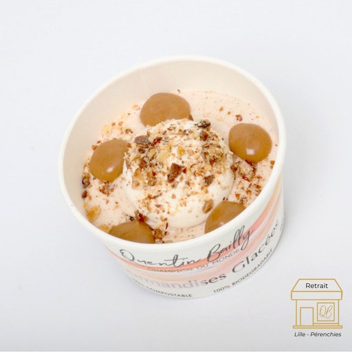 Crème glacée noisette pot individuel QB