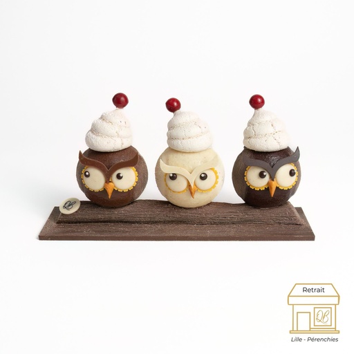 Réglette 3 hiboux Noël QB